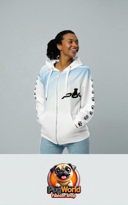 white hoodie with logo